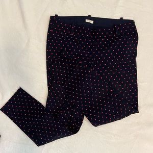 J. Crew Polka Dot Print Minnie Pant